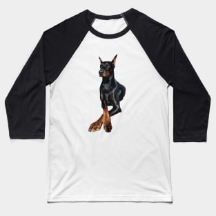 Doberman Dog Dobermann Pinscher Baseball T-Shirt